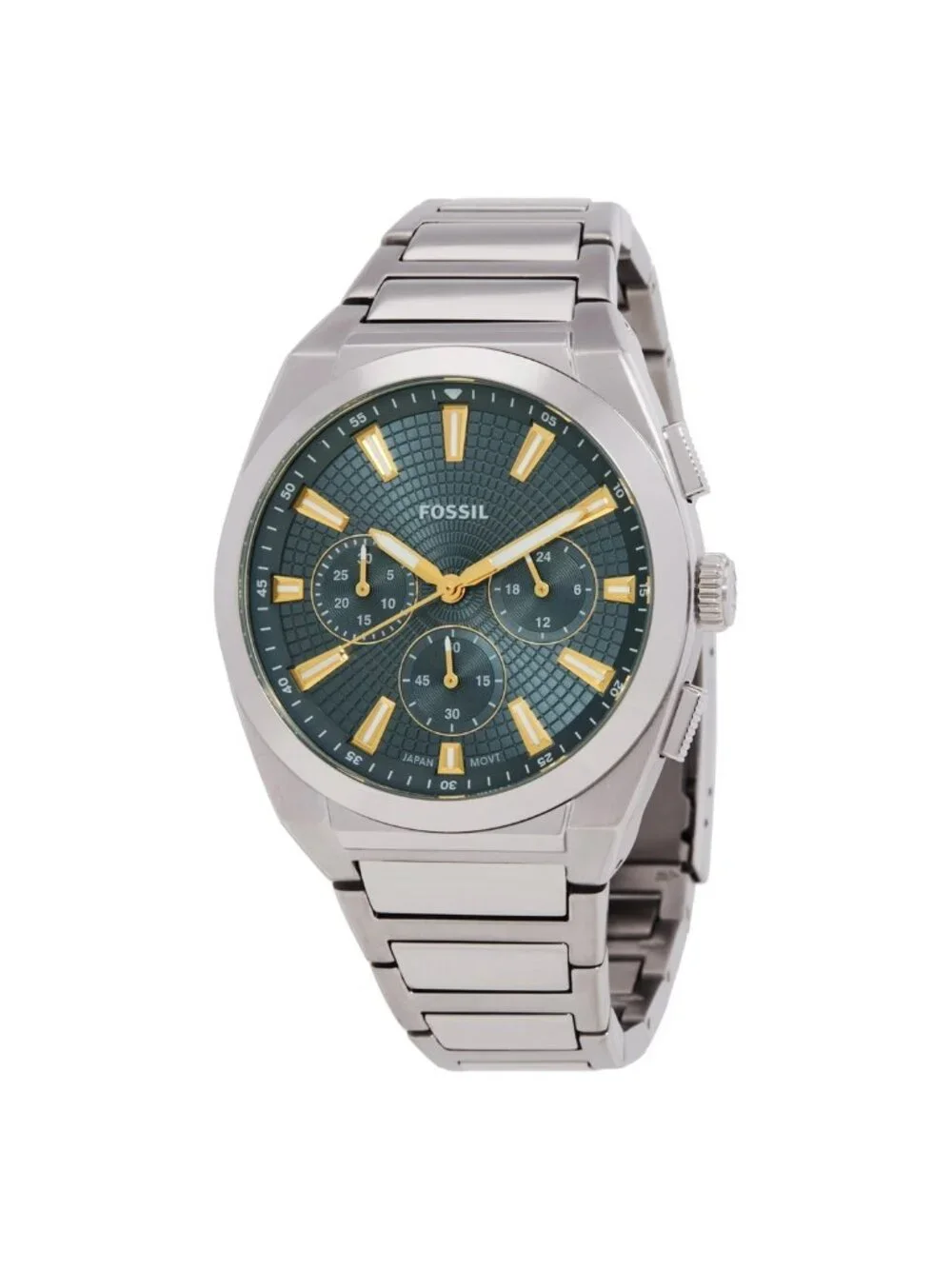 NWT Fossil Everett Chronograph Quartz Blue Dial Men's Watch